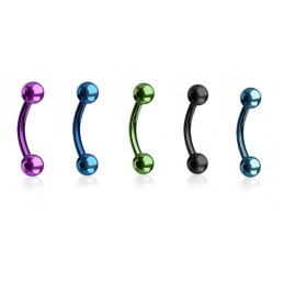 Piercing arcade 10mm titane avec boules 6.30€