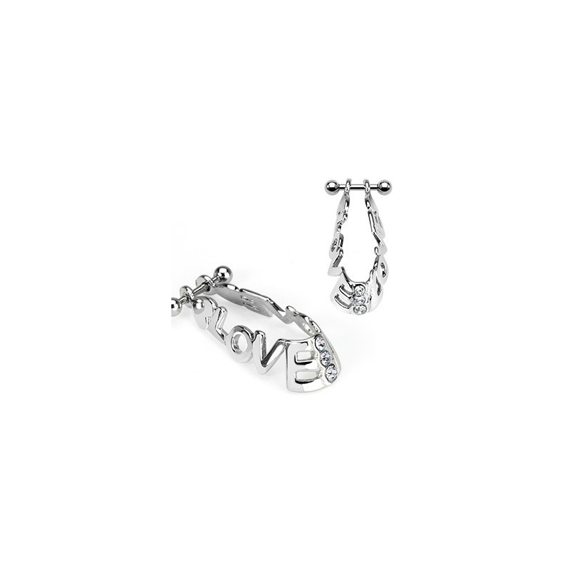 Piercing cartilage hélix bouclier love 5.65€