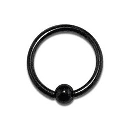 Piercing anneau noir 6mm ou 8mm x 1mm 4.15€