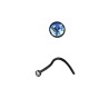 Piercing nez coudé noir cristal bleu3.50€