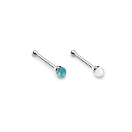 Piercing nez 0.7mm pierre semi-précieuse 5.30€