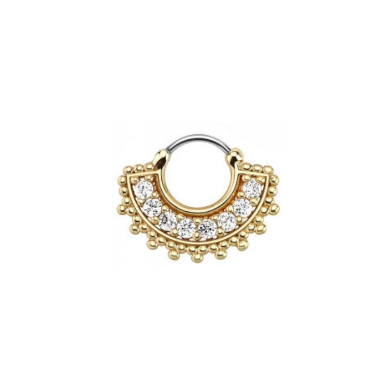 Piercing septum en zirconium blanc 9.45€