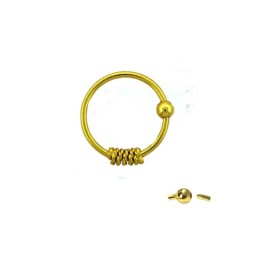 Piercing anneau 10mm plaqué...