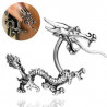 Faux piercing dragon asiatique acier