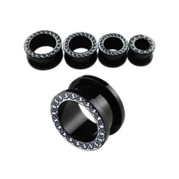 Piercing tunnel 10mm à 19mm noir celtique 5.20€