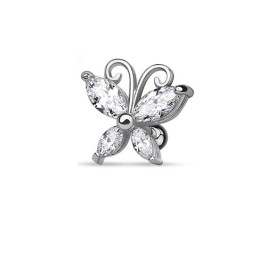 Piercing tragus avec un papillon en zirconium blanc6.90€