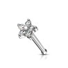 Piercing nez fleur avec pétales en zirconium 5.50€