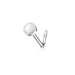 Clou de nez coudé, pierre semi précieuse Quartz5.30€