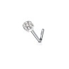 Piercing nez coudé fleur avec sept zirconiums acier 5.30€