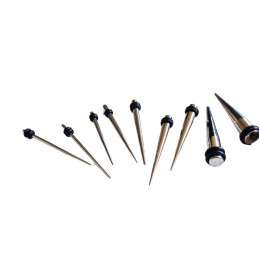 Ecarteur 1,6mm à 12mm piercing en acier chirurgical 4.35€