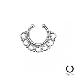 Faux piercing septum tribal acier chirurgical4.80€