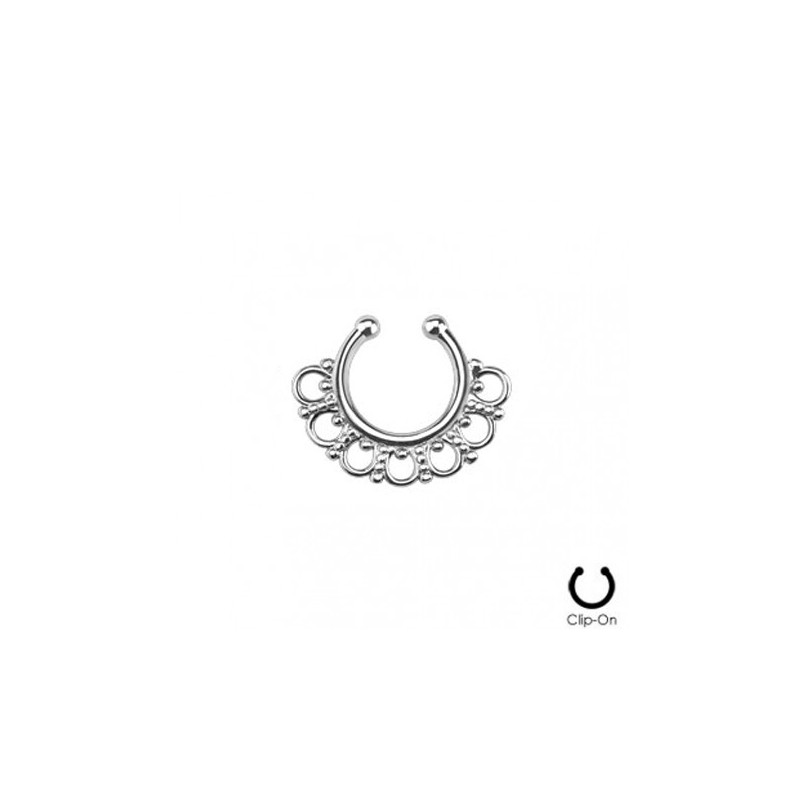 Faux piercing septum tribal acier chirurgical4.80€