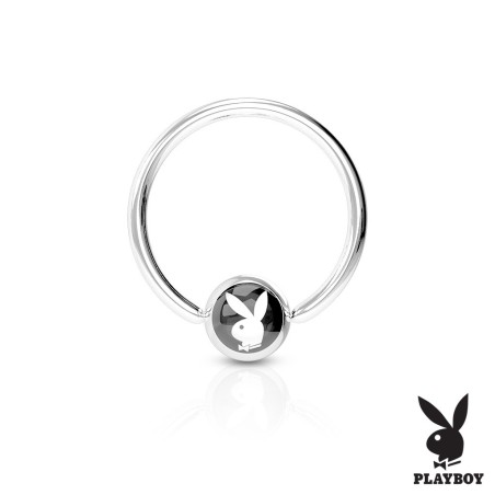 Piercing anneau 10x1,2mm boule 4mm Playboy 4.95€