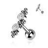 Piercing Tragus avec boules et zirconiums 5.90€