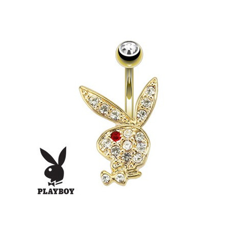 Playboy nombril, piercing banane plaqué Or 14k œil noir14.35€