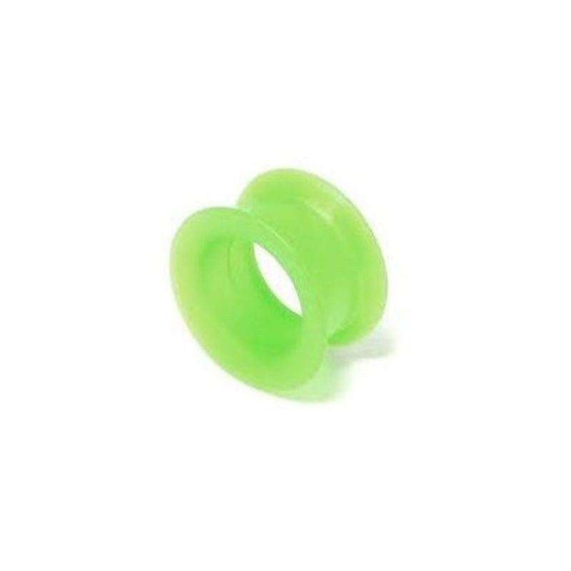 Piercing tunnel 4mm à 19mm silicone jaune vert à partir de 3,45€