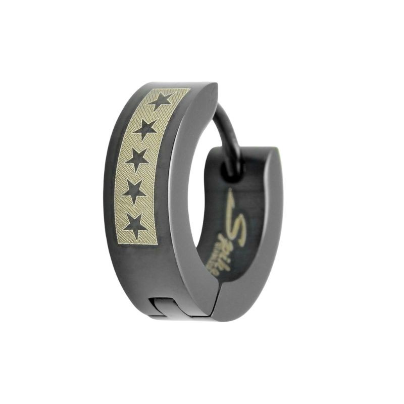 Anneau d'oreille avec une rangée d'étoiles sur fond doré 5,49€