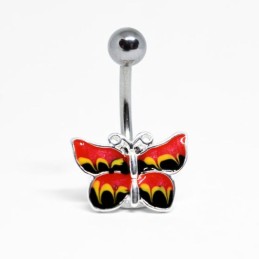 Piercing nombril acier décoration papillon Buty 7,90€