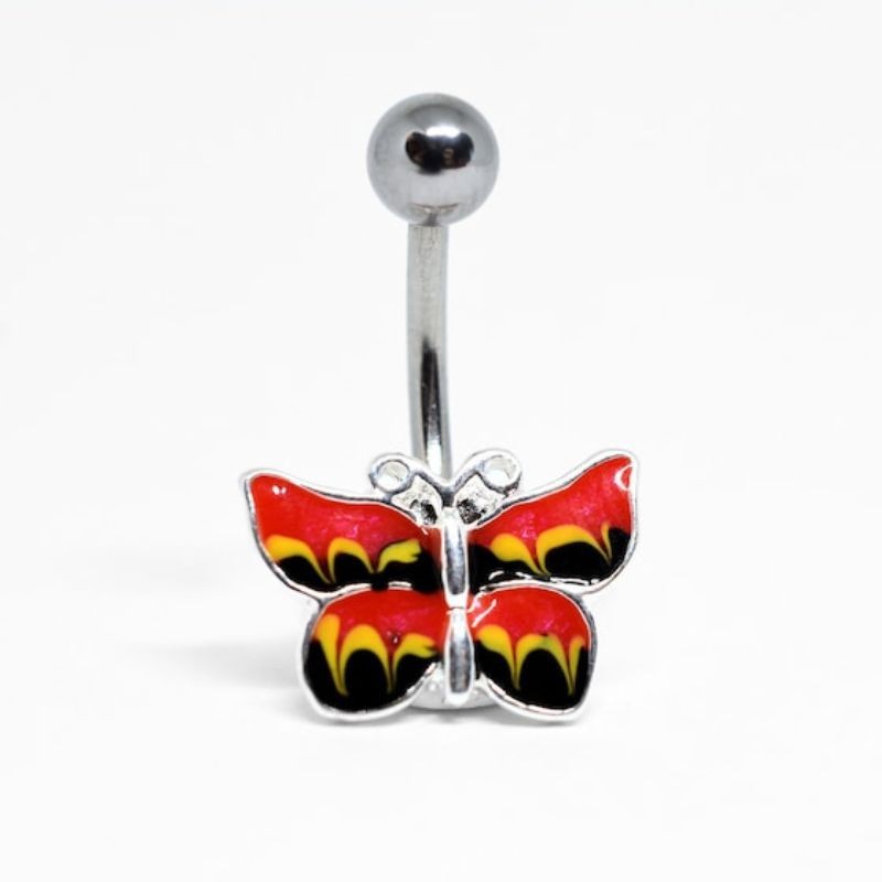 Piercing nombril acier décoration papillon Buty 7,90€