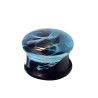 Plug 16mm en verre nébuleuse bleue  7,00€