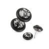 Faux piercing  plug noir et argenté 5.90€