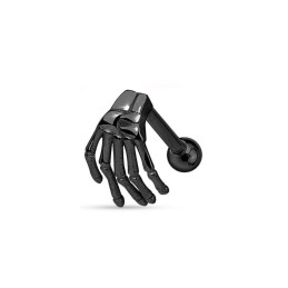 Piercing arcade ou Cartilage noir main de squelette 4.49€