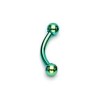 Piercing arcade 10mm acier chirurgical anodisé vert 5,90€