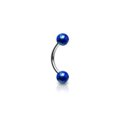 Piercing arcade 10mm avec des boules bleues4.70€