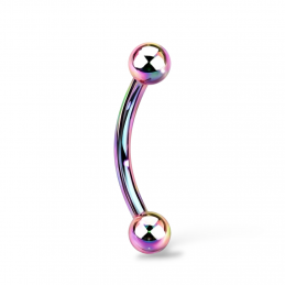 Piercing Arcade en Titane ASTM F-136 PVD arc-en-ciel 10.50€