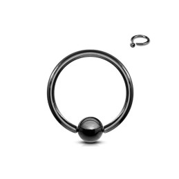 Anneau titane 8mm avec une boule captive 6,95€