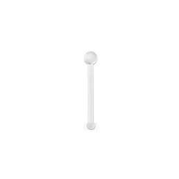 Piercing nez tige 0,6mm bioflex blanc avec boule de 1,5mm 2.90€