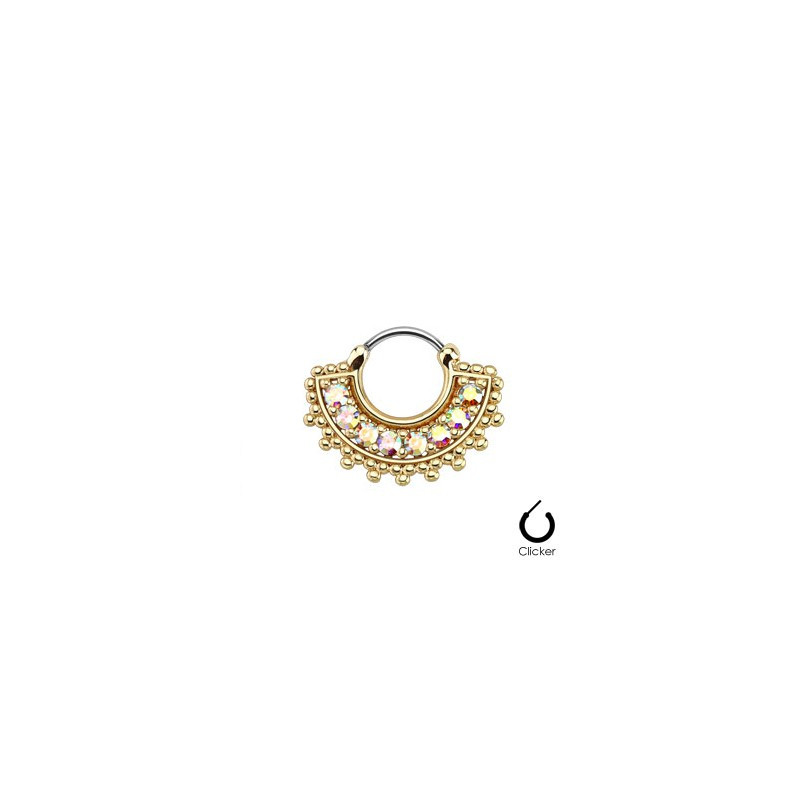 Piercing septum en zirconium aurore boréale 9.45€