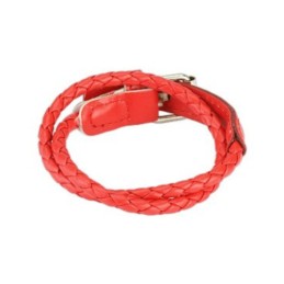 Bracelet homme cuir rouge...