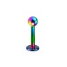 Labret 6mm arc-en-ciel avec bille 2.5mm LAB047AEC 4.49€