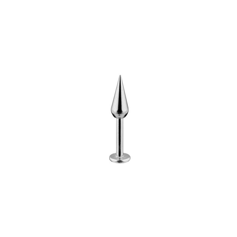 Piercing labret 8mm longue pointe curvy LAB052 5.45€