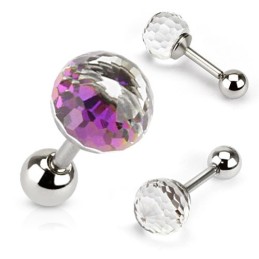 Piercing cartilage tragus boule à facettes TRA051 4.90€