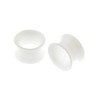 Piercing tunnel silicone blanc de 4mm à  16mm PL043 à partir de 3.99
