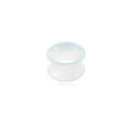 Piercing tunnel silicone blanc de 3mm à  16mm PL044 à partir de 3.50
