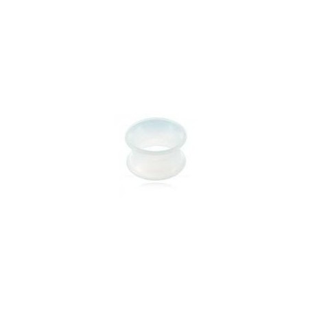 Piercing tunnel silicone blanc de 3mm à  16mm PL044 à partir de 3.50
