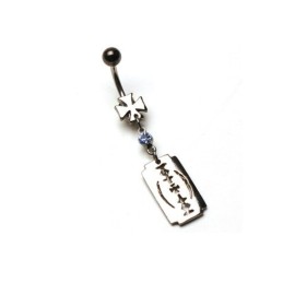 Piercing nombril croix...