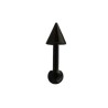 Piercing tragus acier 6mm noir avec une pointe 4mm  TRA060N 4.49€