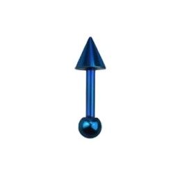 Piercing tragus bleu 6mm avec une pointe TR060B 4.49€