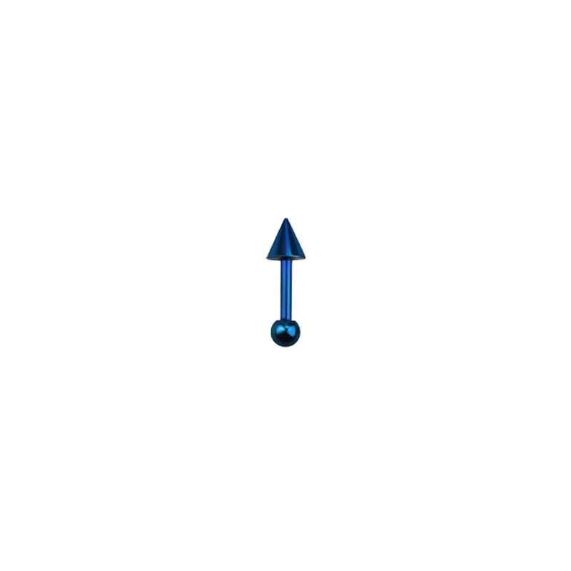 Piercing tragus bleu 6mm avec une pointe TR060B 4.49€