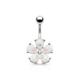 Piercing nombril fleur en...