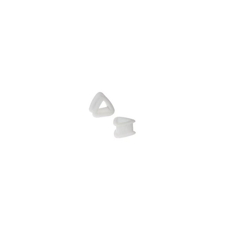 Piercing tunnel silicone triangle de 4mm à  16mm PL046 à partir de 3.99€
