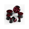 Piercing plug 12mm ou 16mm en acrylique, étoiles rouges PL050 5,50€