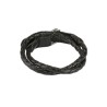 Bracelet cuir noir multi rangs BR013 7.75€