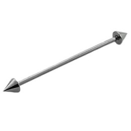 Piercing industriel 35mm acier avec embouts pointes IND055 7.25€