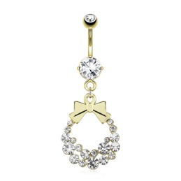 Piercing nombril plaqué or...