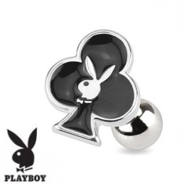 Piercing tragus playboy As de trèfle noir TRA065NT 7.20€